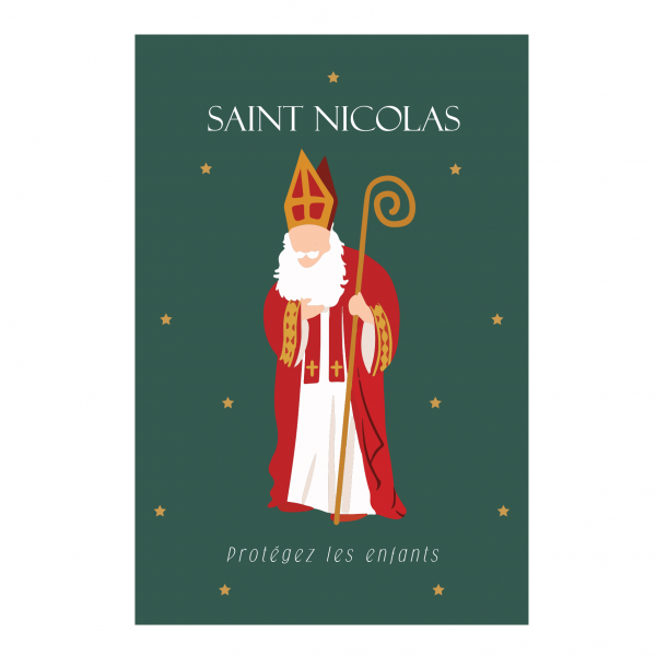 Lot de 5 cartes Saint Nicolas - Thème 3 – Image 5