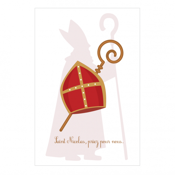 Lot de 5 cartes Saint Nicolas - Thème 3 – Image 6