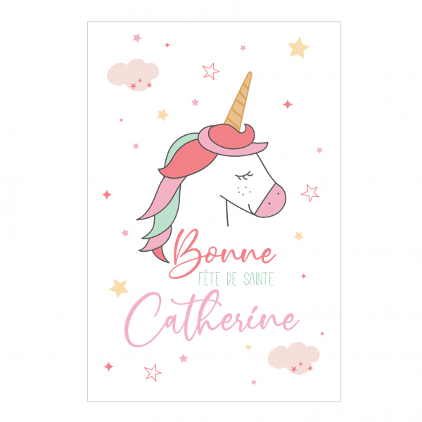 Lot de 5 cartes Sainte Catherine - Thème 1 – Image 3