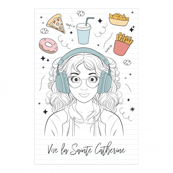 Lot de 5 cartes Sainte Catherine - Thème 2 – Image 2