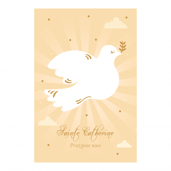 Lot de 5 cartes Sainte Catherine - Thème 3 – Image 2