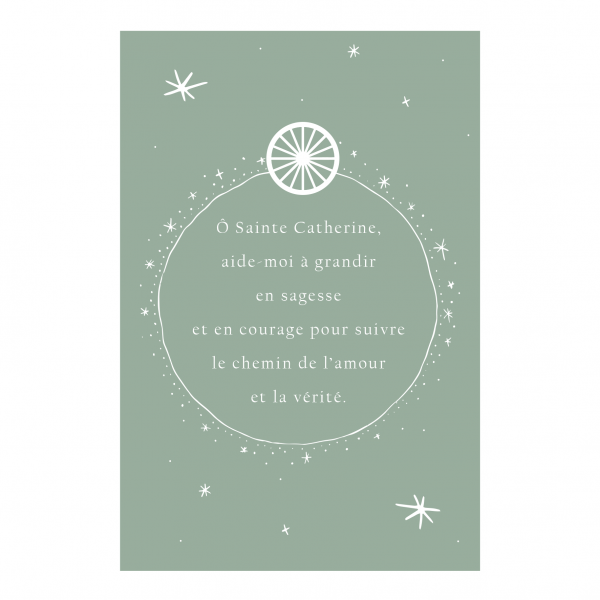 Lot de 5 cartes Sainte Catherine - Thème 3 – Image 4
