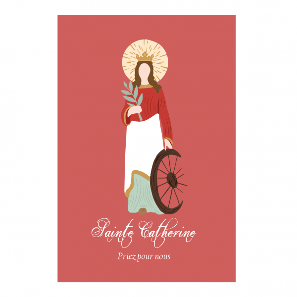 Lot de 5 cartes Sainte Catherine - Thème 3 – Image 5